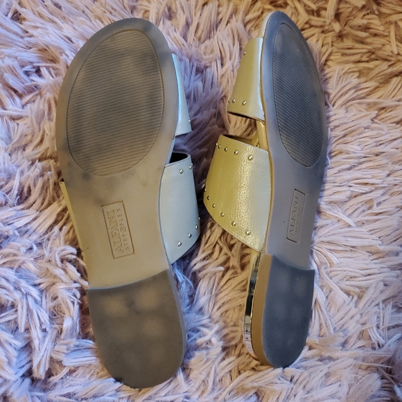 Alfani Nude Studded Slide Sandals 6 - Picture 4 of 7